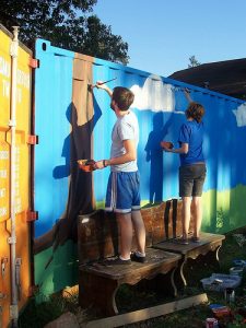 Orange Mound MCA students paint mural